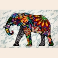 Набор для вышивания пряжей QUICK TAPESTRY "Слон" 